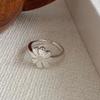 Brushed Plain Ring, Female Niche Light Luxury, High Sense, Irregular Index Finger Ring, Can't Lose Color, Ring Tide