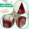 Gift Box Candy Container Xmas Decor House Shaped Paper Snack Case for Present Packaging