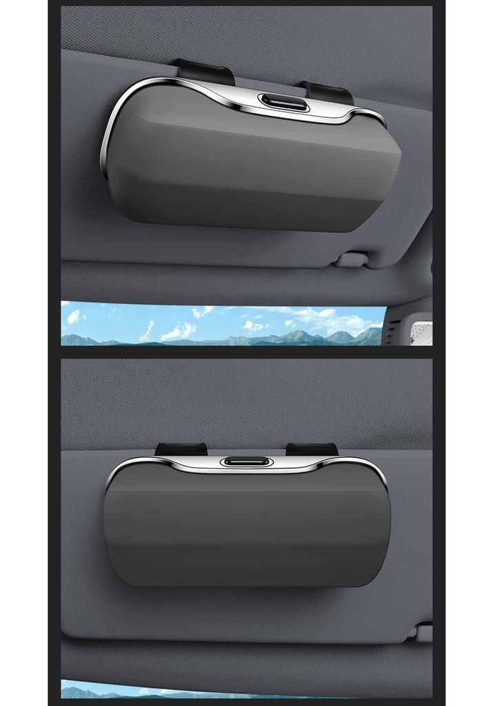 Universal Car Sun Visor Multi-Functional Sunglasses Case and Clip Storage Box