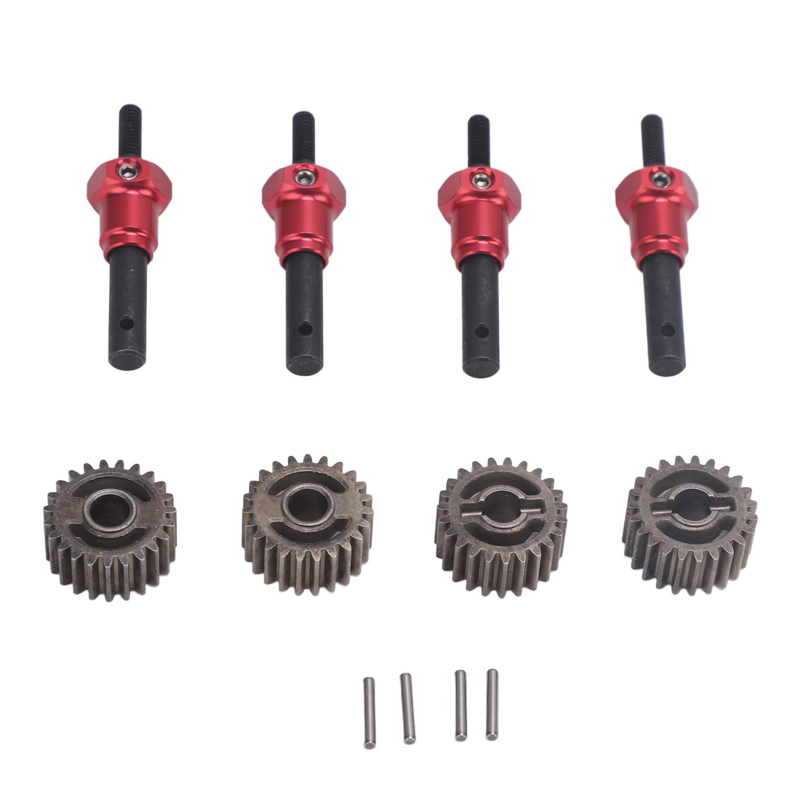 

4 шт. RC Портальна цапфа професійний посилений сталевий RC автомобільний приводний вал з комбінатором для 110 RC