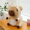 New I Pink Rabbit Transformed Into Capybara Doll Little Yellow Duck Capybara Bear Doll Children Comfort Plush Play