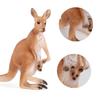 Children'S Solid Simulation Wild Animal Model Australian Female Kangaroo Model Early Education Ornament Doll Toy