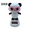 Fatigue Relief Car Accessory Solar Panda Ornament, Plastic Pendant, Automatic Head Swinging Black And White Ornament Doll, Dashboard Cute Interior
