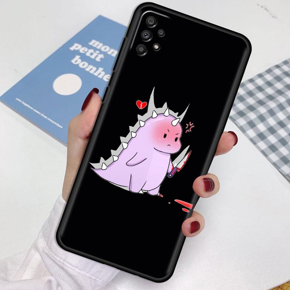 Case For Samsung Galaxy A52 A12 A51 A32 A21s A71 A53 A13 A32 A72 A31 A33 A22 A03 A41 Phone Cover Dinosaur Cartoon