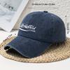 Jesus Christ White Letter Print Old Washed Baseball Cap Unisex Dad Hat Outdoor Sun Hat
