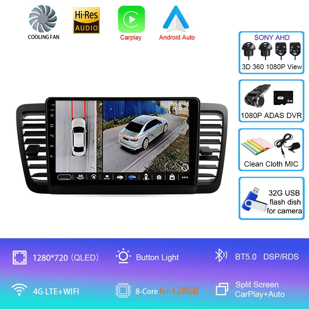 Android 14 Car Radio For Subaru Outback 3 Legacy 4 2003 - 2009 Multimedia Video Player Navigation Stereo GPS No 2din 2 Din Dvd