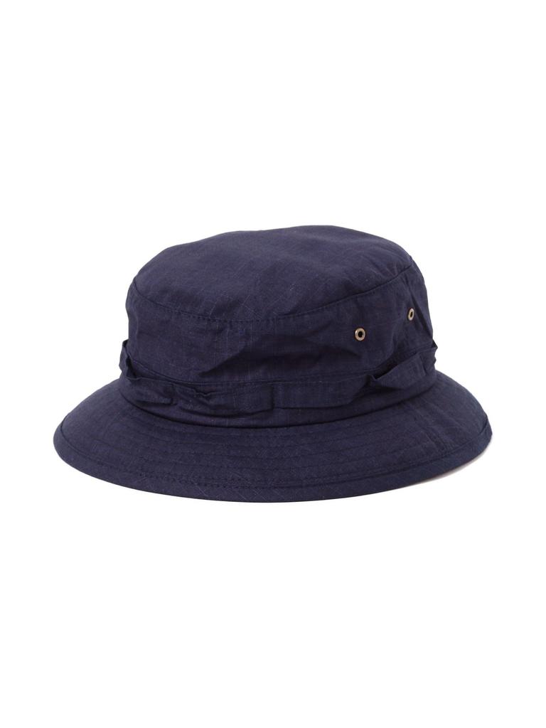 Beams Plus Indigo Ripstop Jungle Hat for Men, INDIGO FREE 38410166017