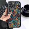 Кольоровий жолобний віконний скло Чорний корпус для iPhone 14-17 Pro Max