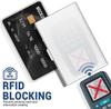 ID Cardholder Fashion Durable 6Card Slots Card Holder Stainless Steel Case Anti-demagnetization Box Portable Organizer Protector