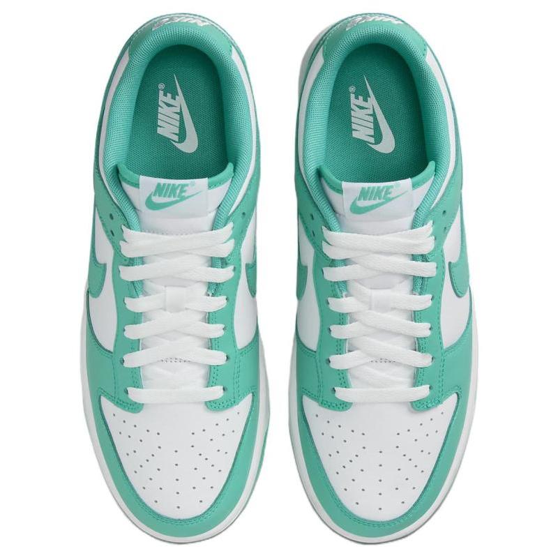 Nike Dunk "Clear Jade" trendy casual low-top sneakers for men in white and green DV0833-101