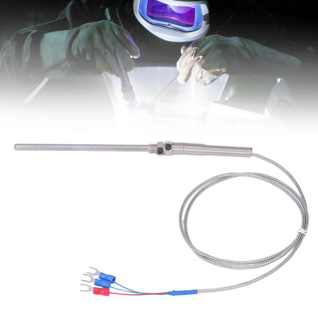 BERM 100mm Sonde Thermoelement PT100 Temperaturfühler Sonde 0‑400℃ 1 Meter Länge