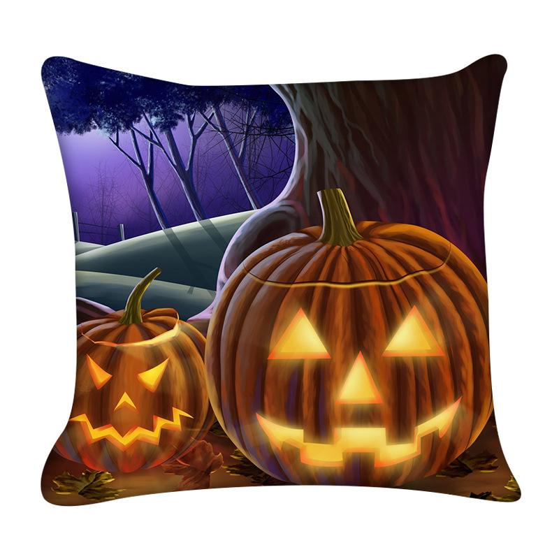 

Наволочка на Хэллоуин, наволочка с призраком тыквы, диван-кровать, украшение для гостиной, наволочки, декоративные 45x45 см, эстетика комнаты 45x45cm