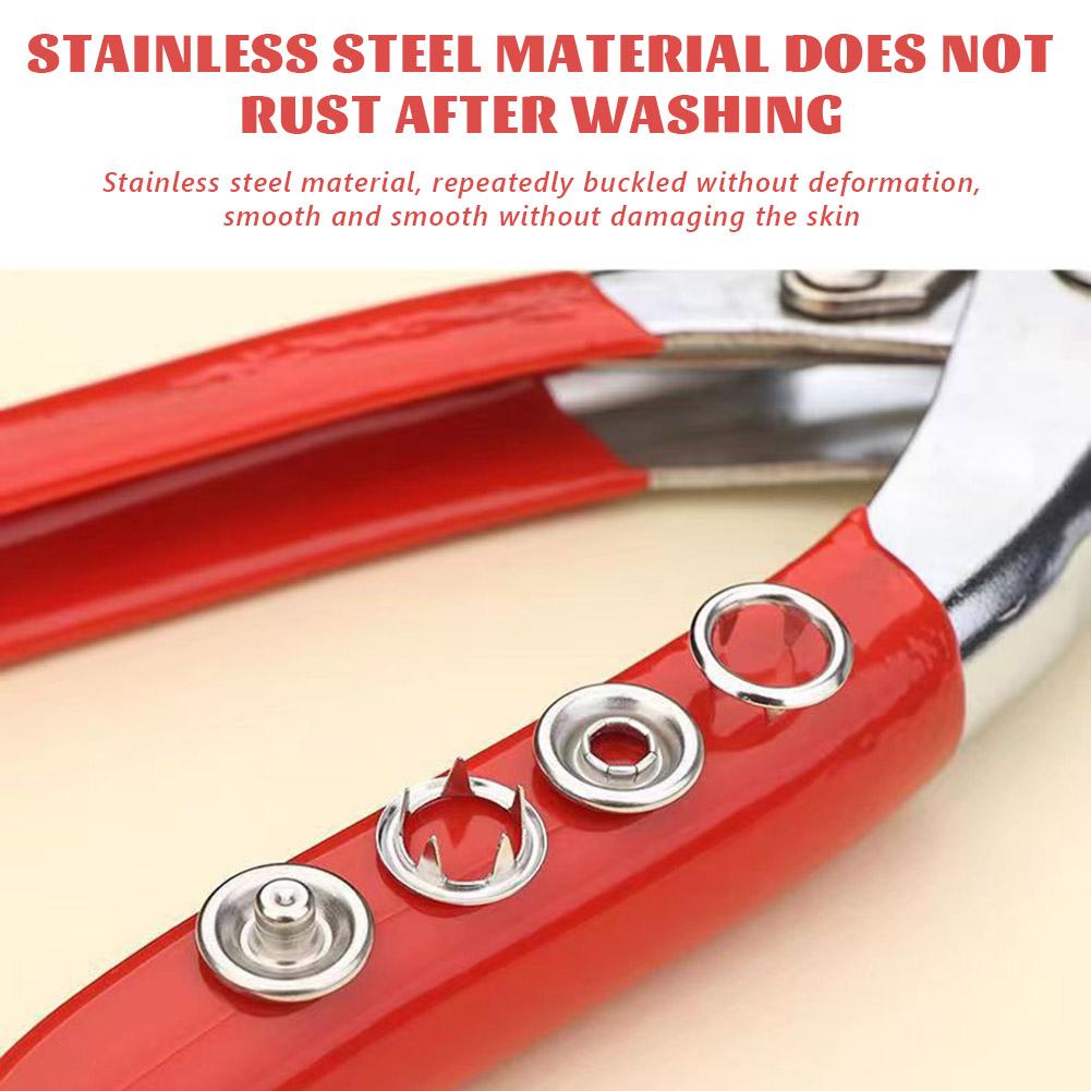 Metal Snaps Buttons With Fastener Pliers Press Tool Kit Universal Five-Claw Buckle Installation Tool Clothing Sewing Accessories