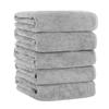 Conjunto de 5 Toalhas de Banho de Microfibra Altamente Casa Presente Leves, 60120cm, Macias, Lisas, Absorventes, Secagem Rápida, Uso, (60120cm, Cinza)