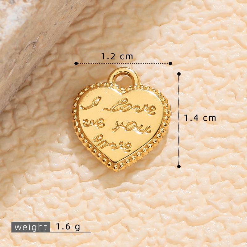 Vergoldete minimalistische Herzohrringe - Rostfreier Stahl Retro-Stil Damenschmuck