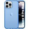 Protective Case - BOOLING - iPhone 14 Pro Max - Flexible - Semi-transparent - Shockproof - Blue