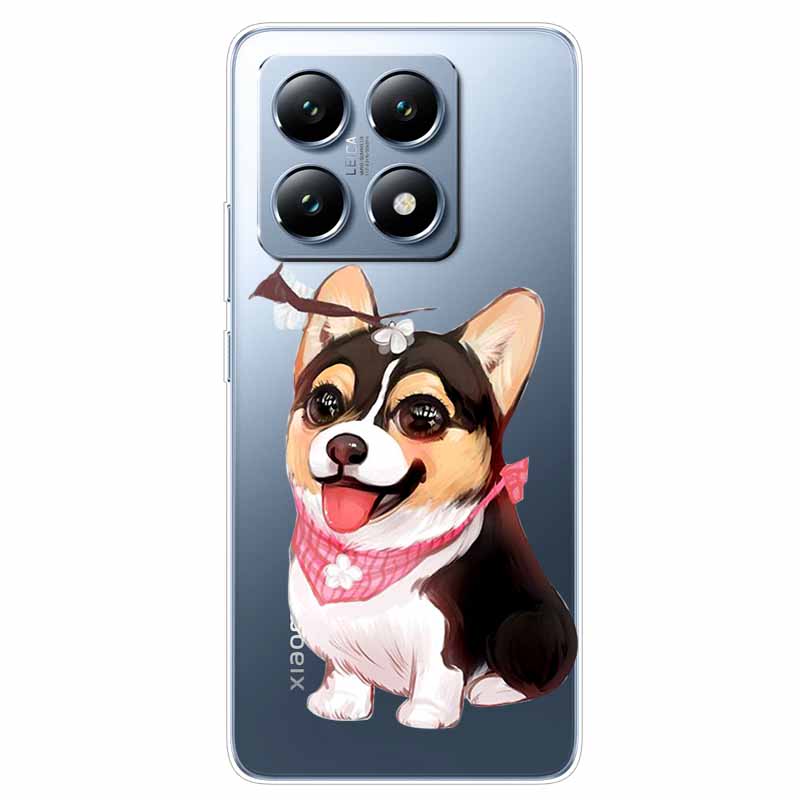 For Xiaomi 14T Case Transparent Cute Soft Silicone TPU Coque for Xiaomi 14t Pro Phone Cover Clear Capa Mi14T 14 t 14tPro Shells