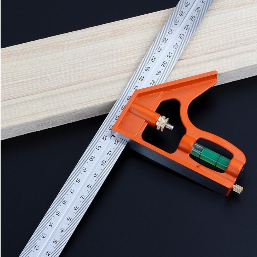 Spirit Level Adjustable Square Ruler 300mm Framing Square Ruler Professional Use