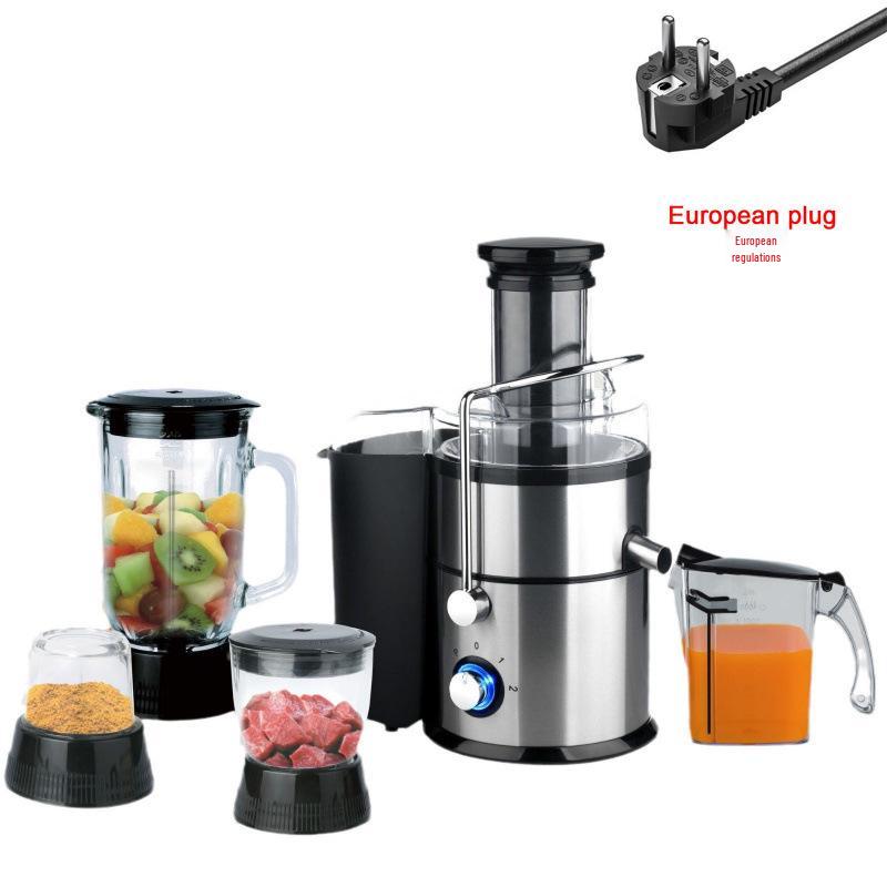 Commercial Multi-Functional 4-in-1 Juicer & Blender with Large Caliber Stainless Steel Design