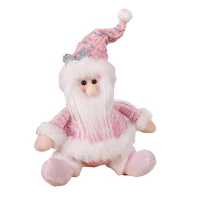 1PC Sitting Sequined Cartoon Christmas Doll Cute Snowman,Elk, Santa Claus Decorations Christmas Party Scene Dress Up