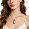 Anniversary Gift Jewelry Bouquet Necklace with Creative Vase Pendant DIY
