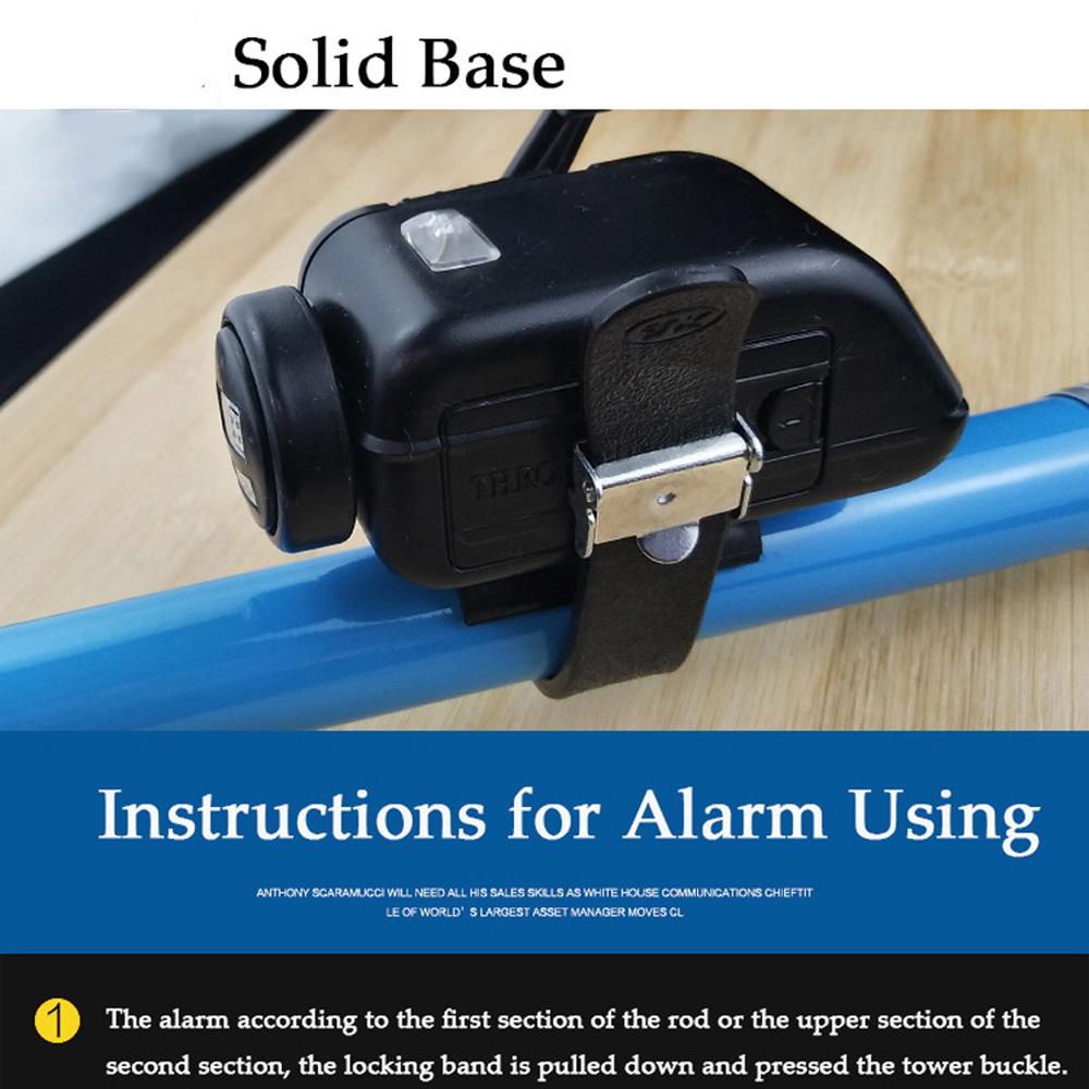 Set de alarmă inteligentă pentru mușcături de pescuit la crap, wireless, cu indicator sonor LED, 2 dimensiuni