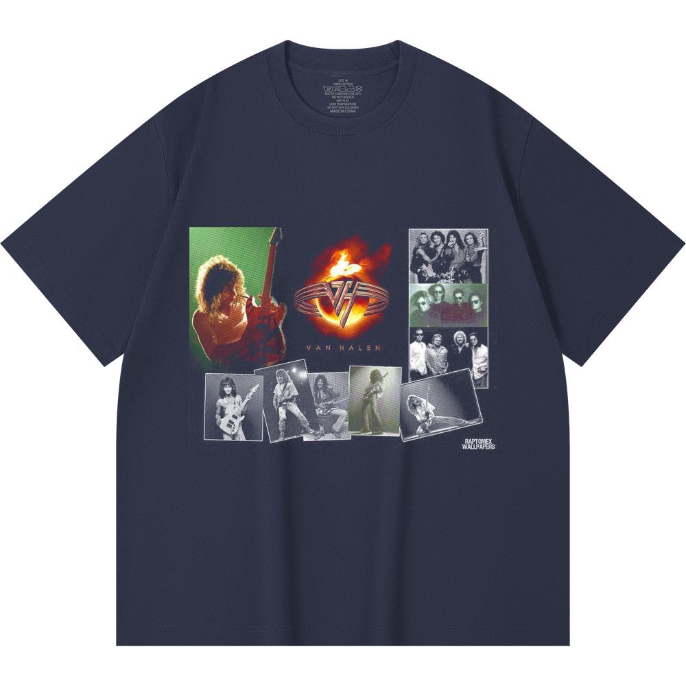 Tricou Heavy Metal 230 Gsm 100% Bumbac Imprimeu Trupă Rock Muzică Populară Tricou Unisex din Bumbac Gros