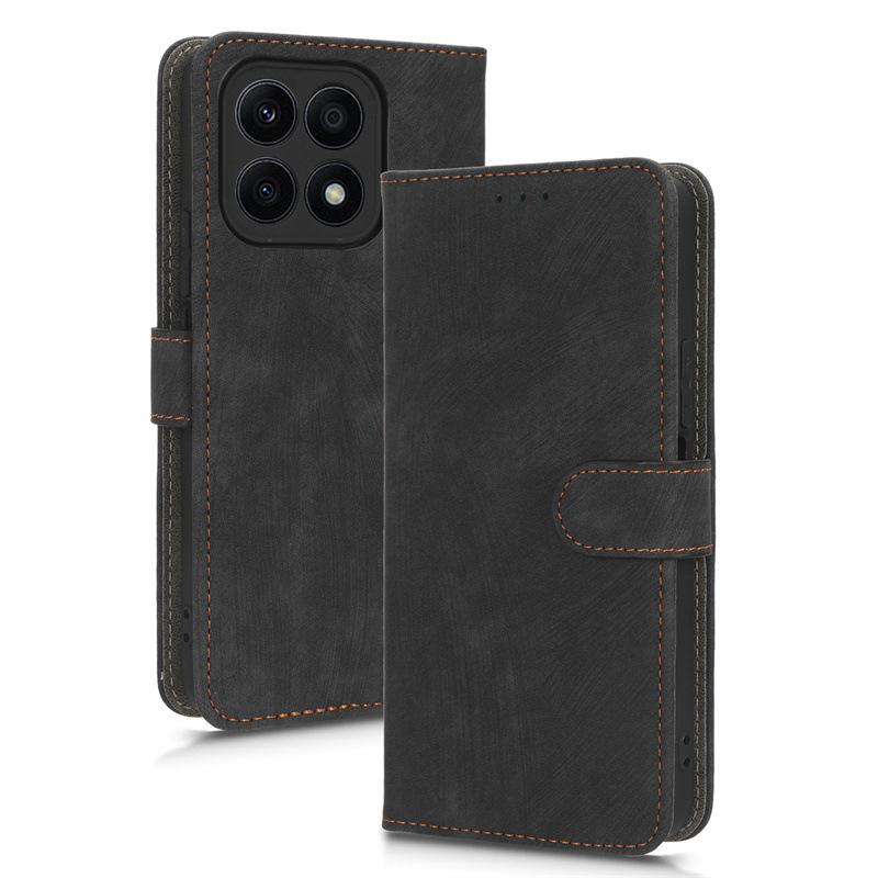 Honor X8A Flip-Leder-Handyhülle mit Kartenfach und RFID-Diebstahlschutz