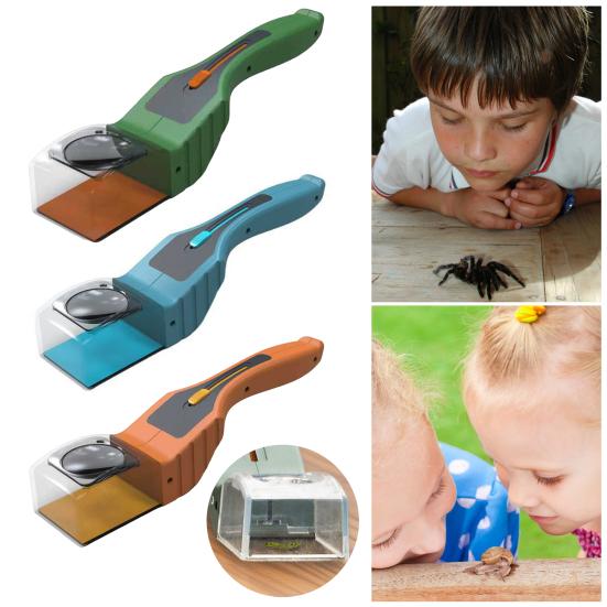 Handheld Insect Viewer Catcher Clear Window Non-contact Quick Release Outdoor Nature Exploration Small Animal Spider Bee Catching Tool