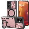 Slide Lens Armor Funda for Samsung Galaxy F06 5G Case for Samsung Galaxy M06 5G A06 4G A05 Case Magnetic Ring Stand Holder Cover