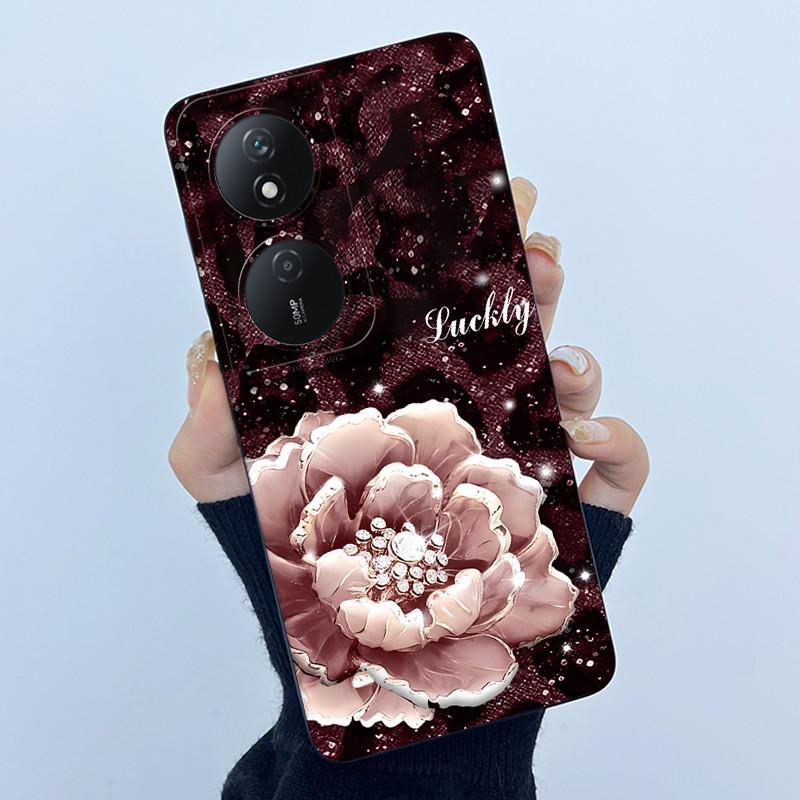 Case For Honor X7B X7 X7A Cute Panda Sweet Girls Cats Silicone Soft Cover Phone Camera Protection Casing Anti-Scratch Bumper