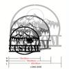Metal Wall Art Campfire Mountain Scene Personalized Tin Sign Camper Decor Outdoor Sculpture