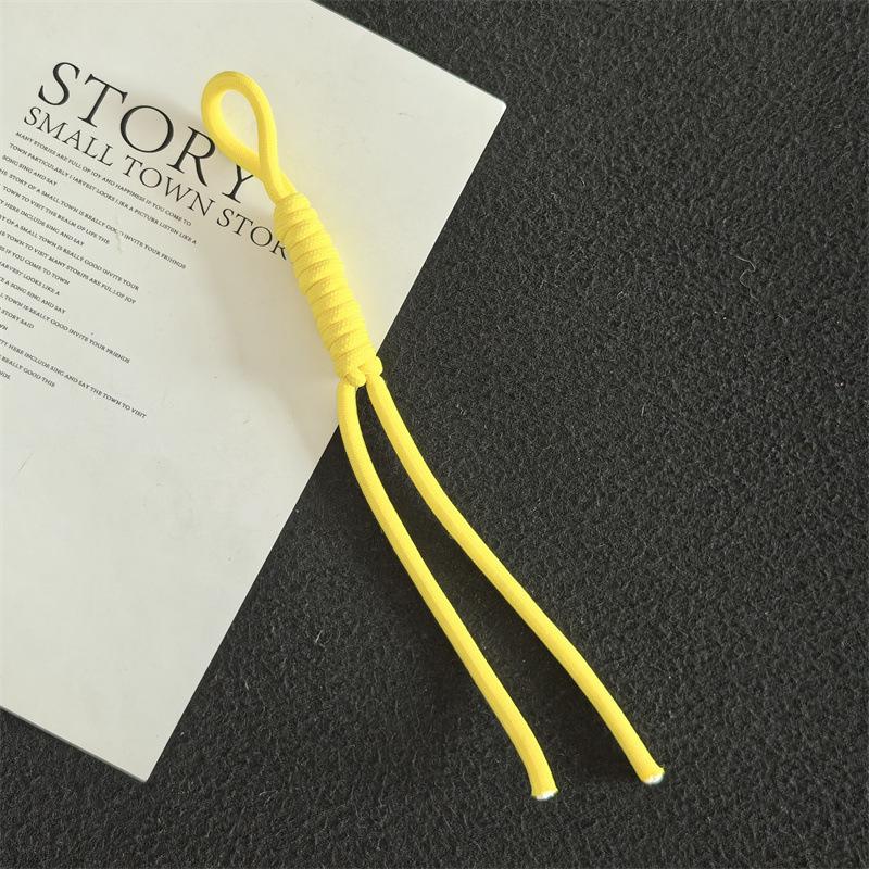 Colorful Trendy Miu Style Polyester/Nylon Braided Rope Pendant with Knotting for Bags
