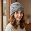 Bowknot Knitted Beanie Hat Thick Korean Sweet Bow Hat Fashion Woolen Pullover Hat  Girls