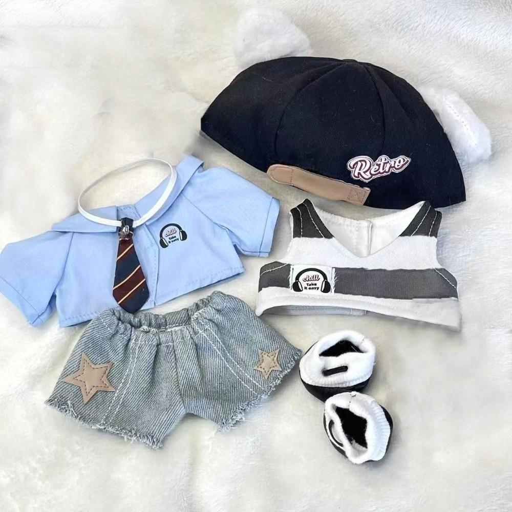 College Uniform 20cm Cotton Doll Clothes Coat Plush Doll Clothes Idol Doll Clothes  Children's Gift