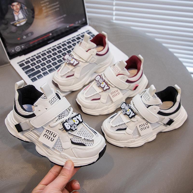 Children's shoes mesh breathable girls net shoes princess shoes 2025 popular girls shoes boys summer sports shoes women