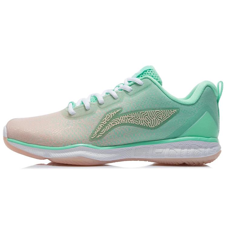 

New LiNing Badminton Anti Slip Wear Resistant Low Top Badminton Shoes Women s Fluorescent Emerald Green AYTP022-4 39