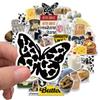 50 Cartoon Ins Cow Butter Stickers Personalized Decorative Suitcase Notebook Waterproof and Removable Without Repeated Stickers