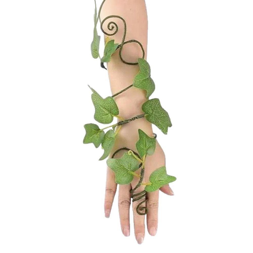 Handmade Ivy Costume Woodland Elf Bracelets DIY Vine Bracelet Forest Elf Bracelet  Shooting Props