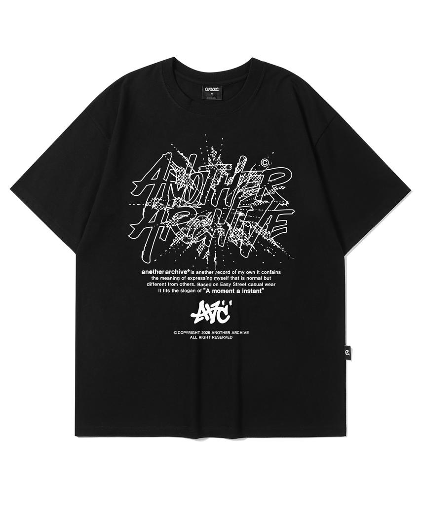 ANOTHER ARCHIVE Crash Graffiti Aac Short Sleeve T-Shirt_Black
