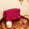 Yves Saint Laurent Adorable Magenta Makeup Bag - Cute Travel Cosmetic Pouch, Perfect Gift for Girlfriend & Teens.