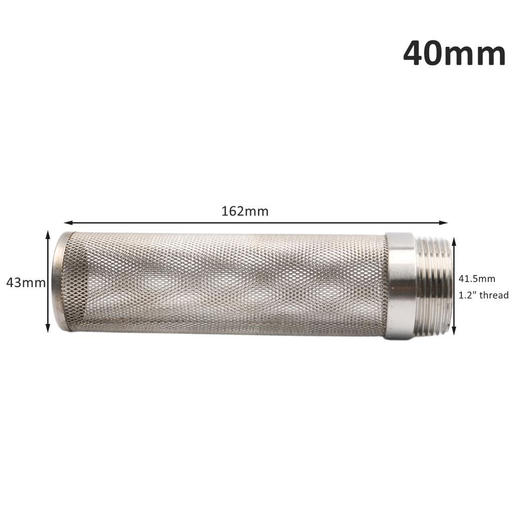 20~63mm Whole Body 304 Stainless Steel Filter Garden Irrigation Water Pipe Aquarium Water Tank Filter Water Pump Filter Fittings
