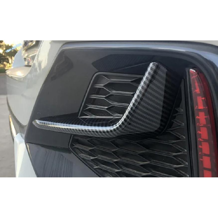 Rear Fog Light Lid Cover Trim For - Honda Civic Hatchback Carbon Fiber