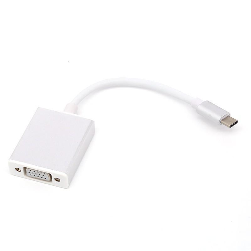Type-C to VGA and HDMI High-Definition Conversion Cable, 25cm
