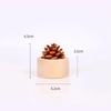 Beech Wood Pine Cone Aroma Diffuser - Flameless Aromatherapy Ornament for Home, Desktop, and Car.