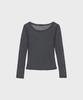 Alkialka Sheer Long Sleeve (Charcoal)