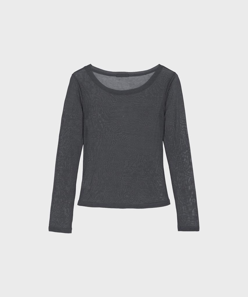 Alkialka Sheer Long Sleeve (Charcoal)