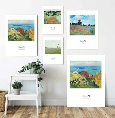 Claude Monet Klassische Kunstsammlung Gemälde Leinwand Poster und Drucke Wandkunst Bilder für Flur Wohnzimmer Heimdekor Wandbild