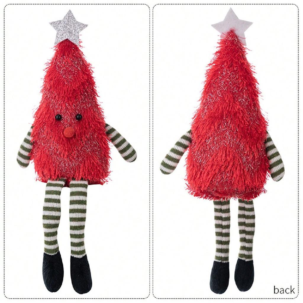 1Pc New Christmas Decorations Plush Christmas Tree Dolls Home Party Trees Cute and Fun Suitable for Decorating Parties