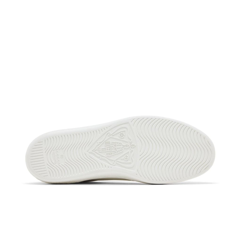 Gucci Donna Ace 'G Intrecciate - Bianco Grigio' (taglie da donna) Scarpe da Skate Bianche / Grigie 598527 AYO70 9094